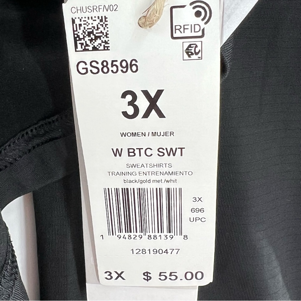 Adidas Designed to Move Sport Warm High-Collar Sweatshirt NWT 3X - Picture 6 of 9